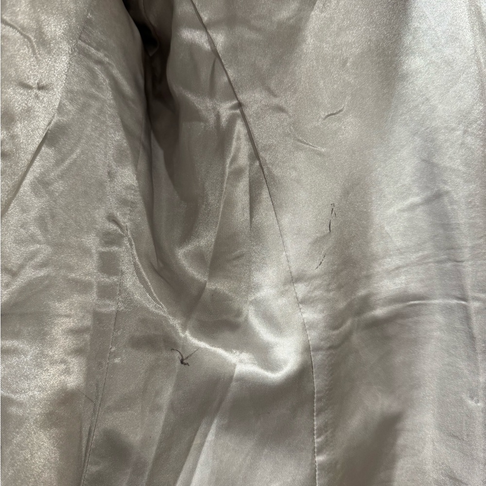 J. Crew Women's Light Gray Trench Coat - Picture 7 of 8
